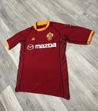 AS Roma 2002/03 Home Football Shirt Size XL Kappa