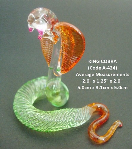 Glass snake king cobra reptile - glass,