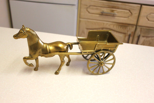 Vintage brass horse - horse, and