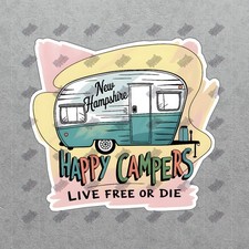 Vintage Teal & White Camper