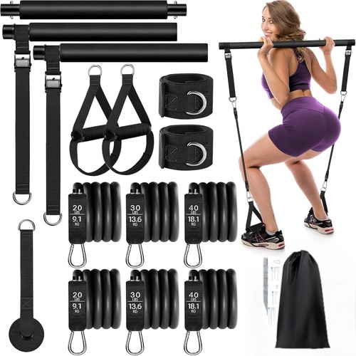Pilates bar kit with - kit,
