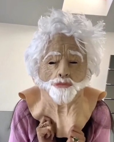 Old man full - full, mask