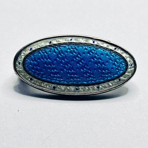 Art nouveau blue - &, white