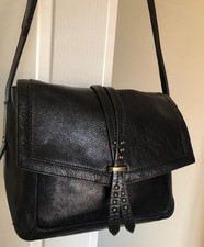Marks and Spencer Black Genuine Leather Shoulder/Crossbody bag,satchel bag
