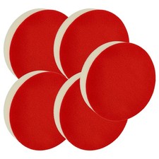 5 Polishing Pads 13cm white