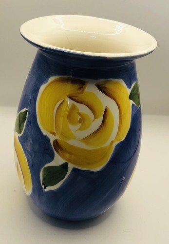 Vase hand painted studio - painted,