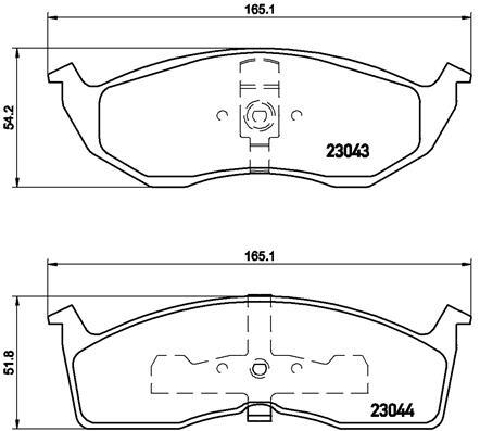 New brake pad set disc - brake,