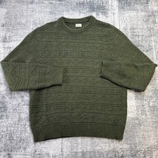 J Crew Sweater Mens XL Green