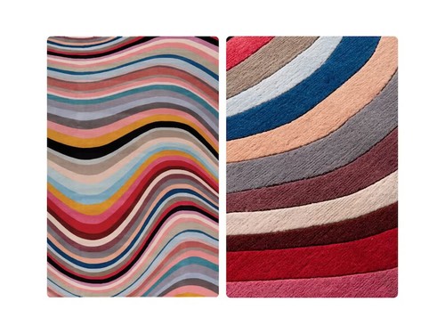 Hand tufted multi stripe - hand,