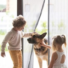 Curtain Door Mesh Magnetic Fastening Mosquito Fly Bug Insect Net Screen Magic