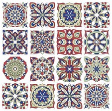 Tile Stickers Mosaic Transfers Waterproof Pack Of 24, 150mm x 150mm 6 inch GT81