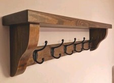 Coat Rack+ Shelf Handmade Wall