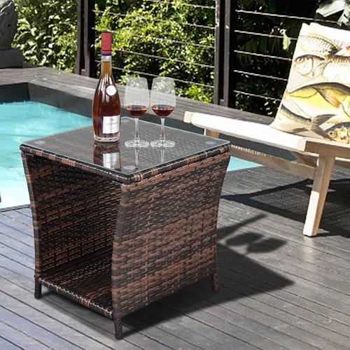 Rattan coffee table - pe,