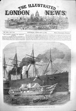 Original Old Antique Print