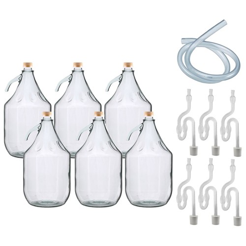 Glass demijohn screw - glass, cap
