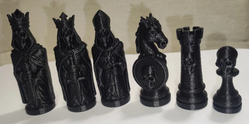 Skeleton knights chess - knights, set