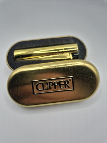 Metallic gold genuine clipper - gold,