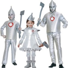 Tin Man costume adult and kids Wizard of Oz stage performance