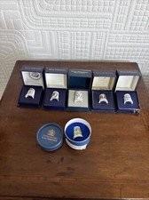 6 Boxed Royal Worcester Thimbles