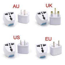 Universal Travel Adapter US UK AU to EU Plug Converter 2 Pin Europe Power Socket