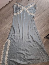 M&S Pure Silk Nightie, blue