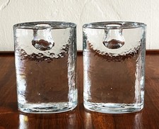 2 IITTALA FINLAND ARKIPELAGO OVAL CANDLESTICK CANDLE HOLDER TIMO SARPANEVA MCM