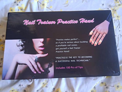 Nail trainer practice hand - nail,