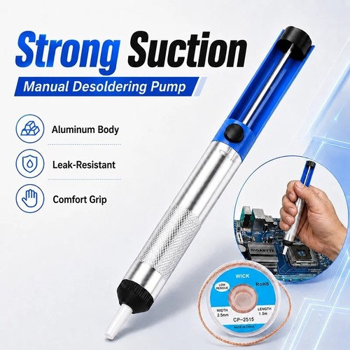 Aluminium desoldering suction - aluminium,