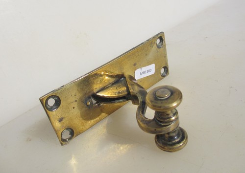 Victorian brass door bell pull - brass,
