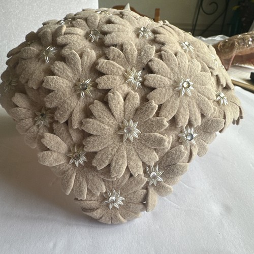Vintage felt and seed beads - vintage,