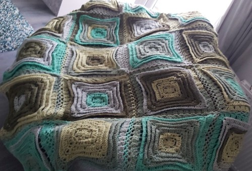 Handmade crochet blanket - crochet,