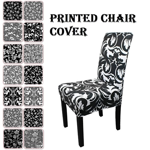 Printed chair covers stretch - chair,