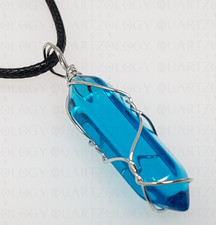 Wire Wrapped Pendant Blue