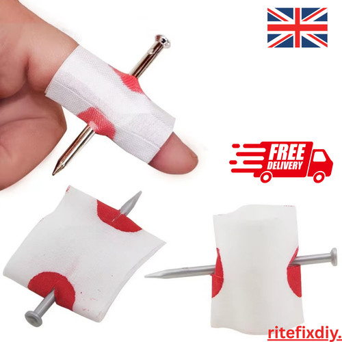 Fake nail through finger magic - finger,