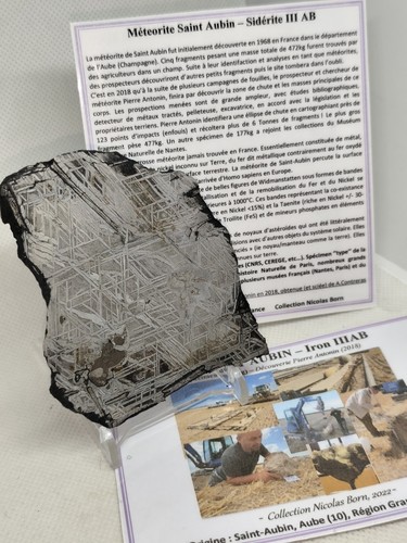 French siderite meteorite - french,