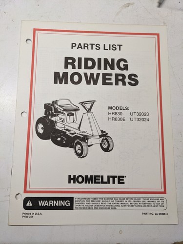 Jacobsen illustrated parts - illustrated,