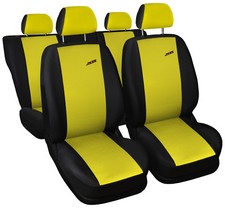 Car seat covers fit Suzuki Ignis - XR black/yellow full set sport style