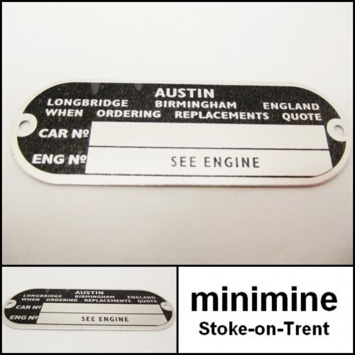 Classic mini chassis plate - classic,