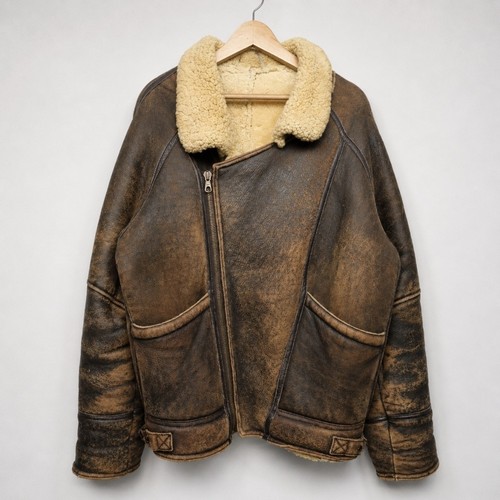 Sheepskin shearling jacket b3 - sheepskin,
