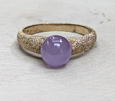 9ct Yellow Gold Ring Purple