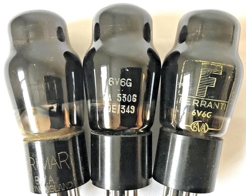 Vintage black 6v6 tube - vintage,