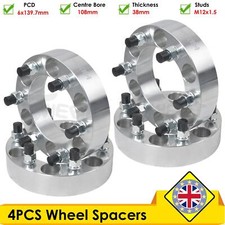 4X WHEEL SPACERS HUBCENTRIC SPACER SET 6x139.7 FOR FORD RANGER 38MM ALUMINIUM
