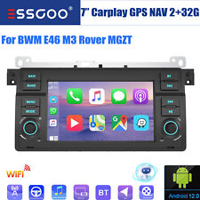 Android 12 Car Stereo Sat Nav For BMW 3 Series E46 M3 320 Rover 75 MG ZT CarPlay