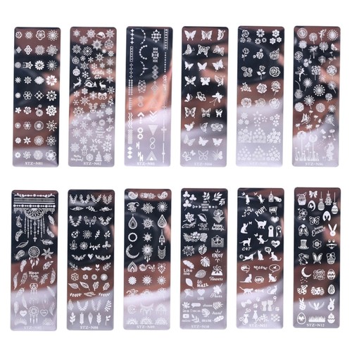 Nails art stamping plates nail - stamping,