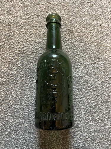 Vintage green glass - glass, bottle