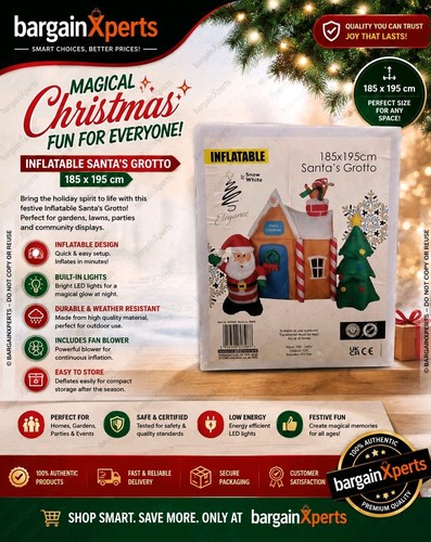 Inflatable led santa grotto - inflatable,
