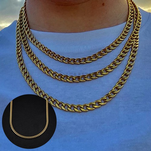 18ct gold plated cuban - 18ct,