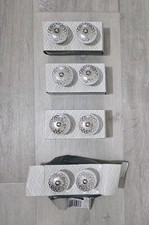 8 x WHITE & SILVER CERAMIC