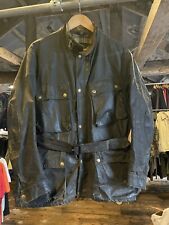 60s Belstaff Trailmaster Sammy Miller waxed motorcycle jacket 42" Thrashed RARE