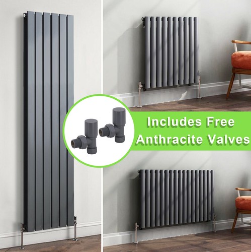 Anthracite designer radiator - anthracite,